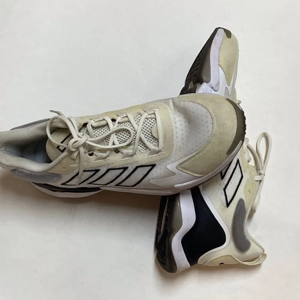 Adidas Men’s Impact FLX Li AIE9378 Training Cream and Black Sneakers Size 16 US - Picture 8 of 11